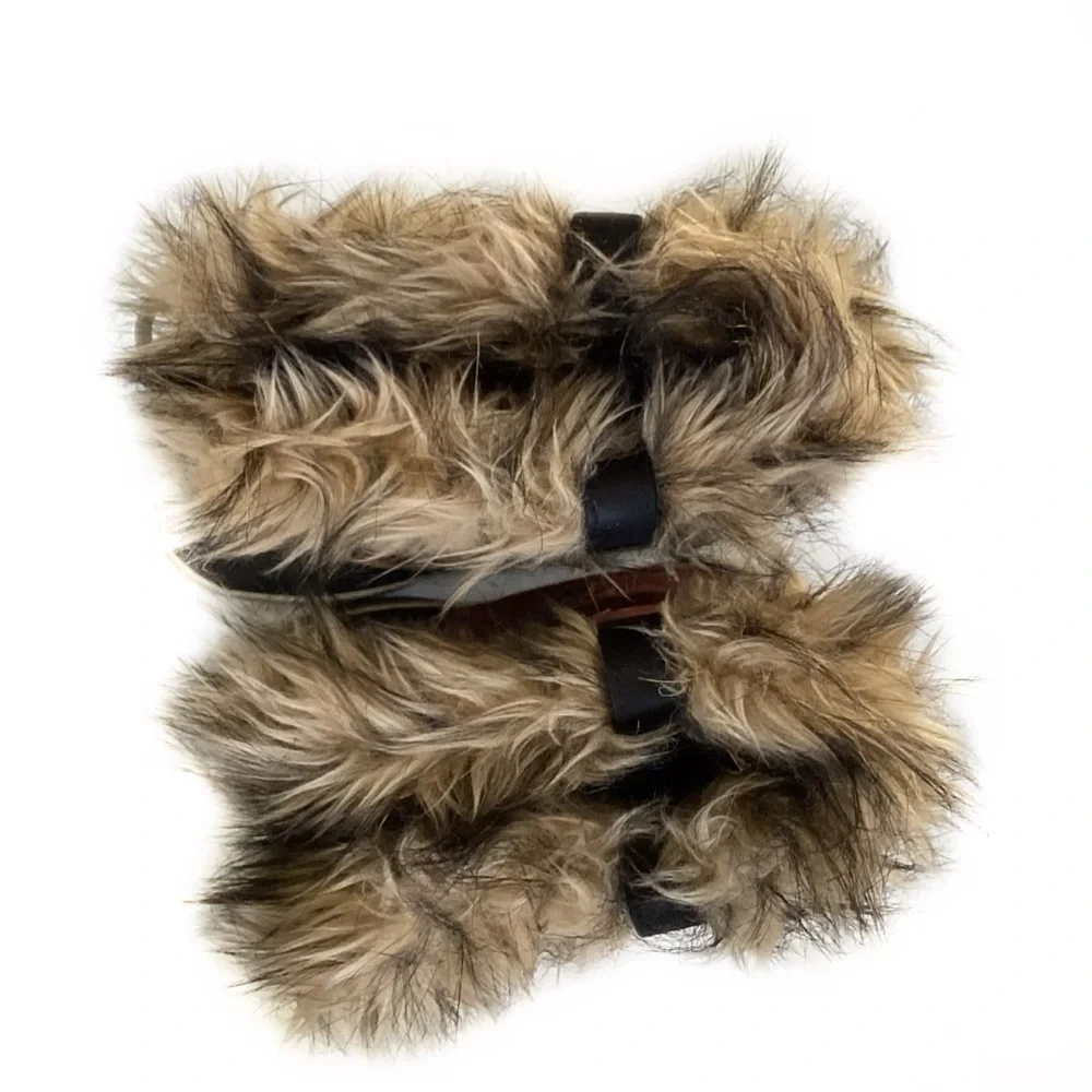 Sorel Joan of Arctic Wool lined Fur Trim Tall Brown Boots. 9 - Picture 7 of 9